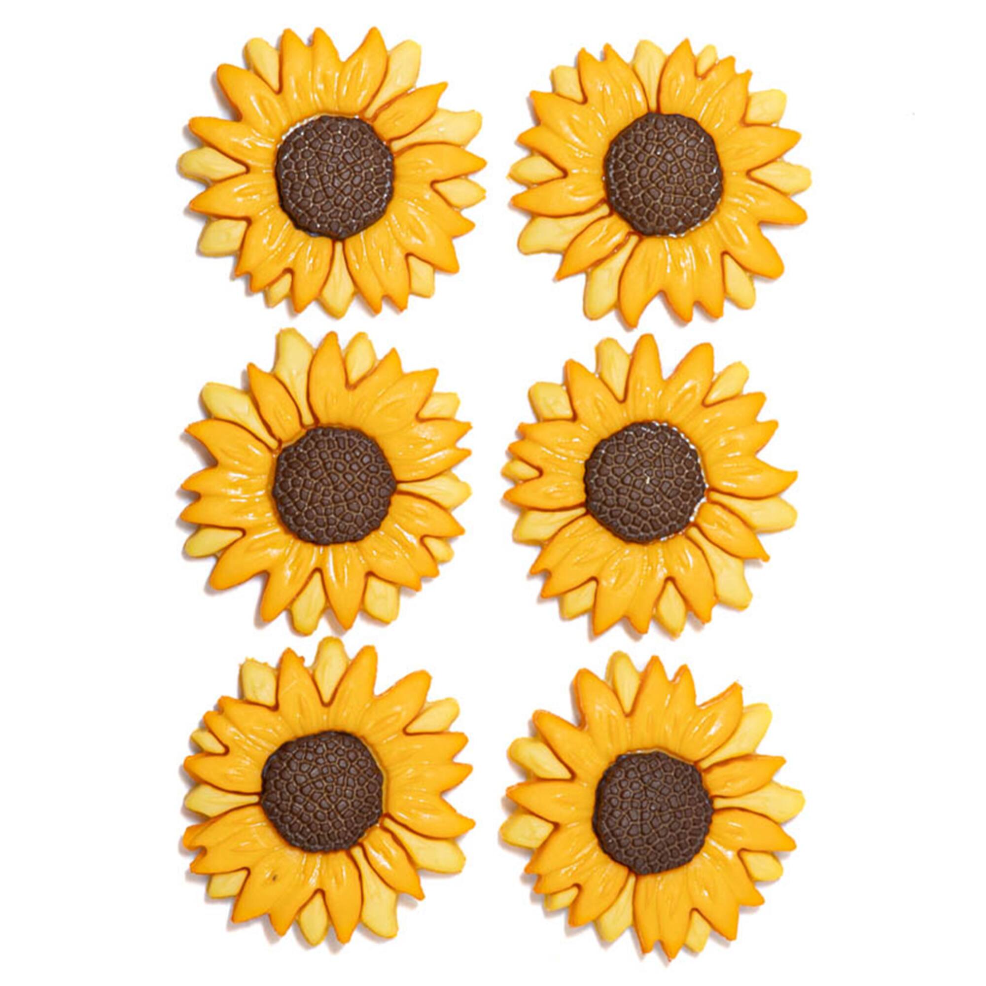 Dress It Up Yellow Sunflowers Autumn Inspired Embellishments